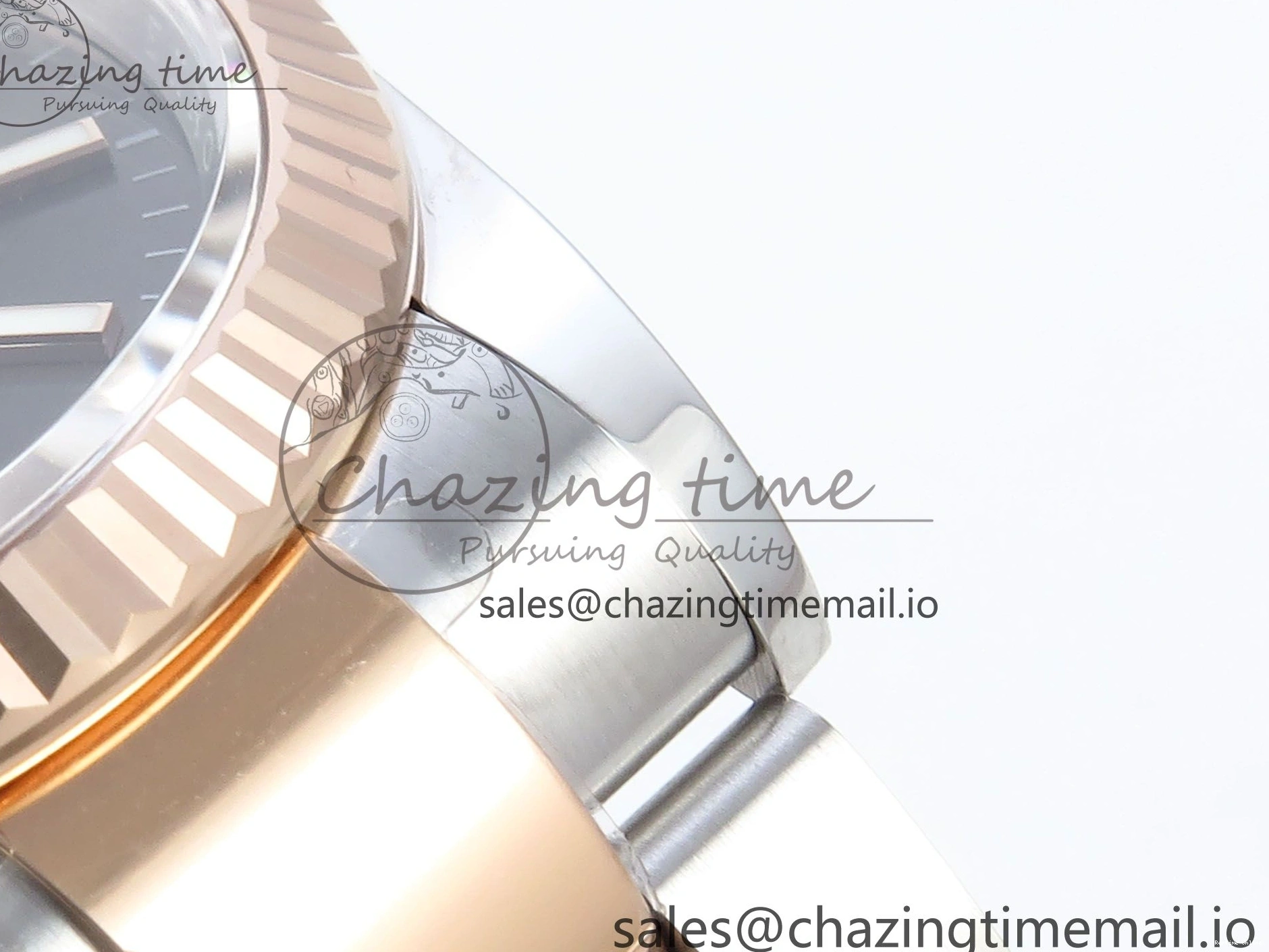 1222 TechFriendly DateJust 36 126231 EWEF Best Edition Gray Stick Dial on SS RG Oyster Bracelet A 661